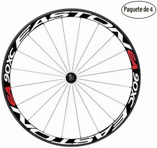 Vista 2 de Paquete de 4 calcomanías reflectantes para bicicleta, llantas de bicicleta