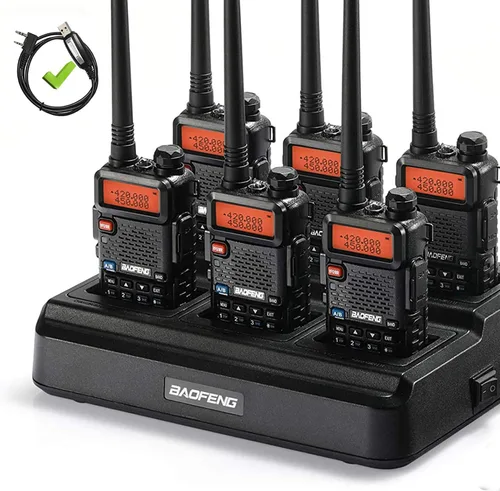 Vista 8 de 【Versión UV-5R compatible con FCC】 BAOFENG GT-5R radio bidireccional de doble banda, radio portátil UHF VHF para aficionados (Ham) para adultos