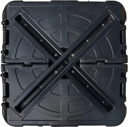 Vista 7 de EliteShade USA - Base de sombrilla para patio de 33" x 33", cuadrada, rellena de arena/agua, soporte de sombrilla negro