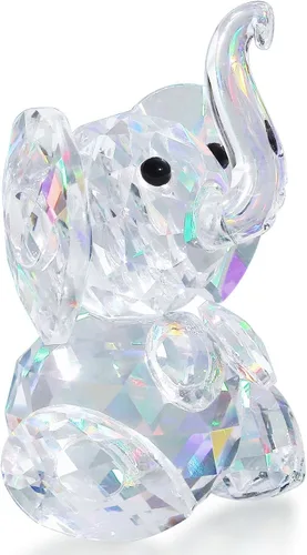 Vista 9 de DUQGUHO Mini elefante negro regalos para mujer, estilo moderno, estatua de animal pequeño, 2 piezas de decoración de elefante para estantes