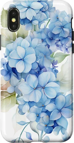 Vista 5 de Funda para iPhone 11 con patrón de acuarela de hortensias