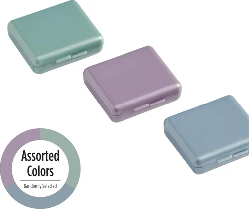 Vista 3 de EZY DOSE - Organizador de pastillas de viaje para bolsillo diario, organizador de vitaminas, contenedor de medicamentos, pastillero portátil, el El