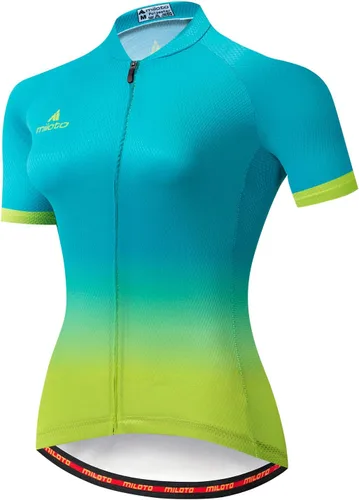 Vista 7 de Aogda Camisetas de ciclismo para mujer, camisetas de bicicleta, ropa de ciclismo para mujer