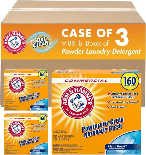 Vista 9 de Detergente en polvo para lavandería Arm & Hammer - Limpieza Alpina - 155 lavados (Paquete de 3)