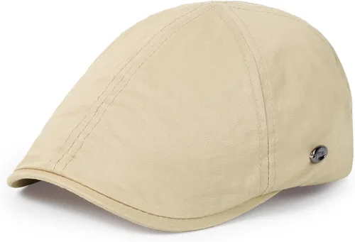 Vista 26 de Sombrero Newsboy de Qlauca para Hombre de Algodón 6 Paneles