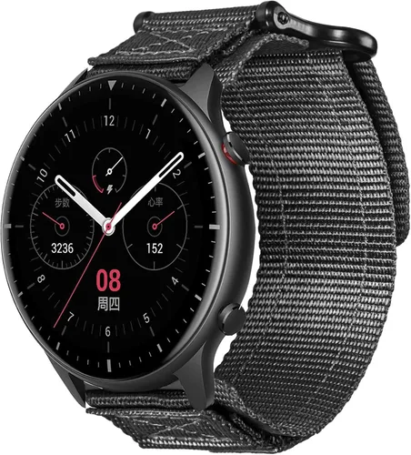 Vista 6 de Correas de reloj compatibles con Amazfit, correa deportiva de nailon resistente con diseño de bucle tejido para Amazfit GTR 2e/GTR 2/GTR 3 Pro/GTR