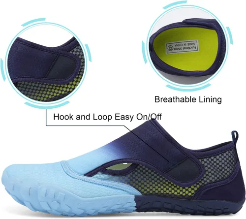 Vista 3 de Zapatos de agua para natación, para mujereshombres, de secado rápido, para playa, senderismo, buceo, navegación, río, deportes acuáticos al aire