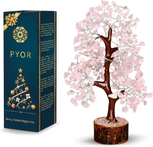 Vista 9 de PYOR Árbol de la vida de 7 chakras, cristales, regalos para mujeres, árbol de cristal, árbol del dinero, cristales y piedras curativas, regalos