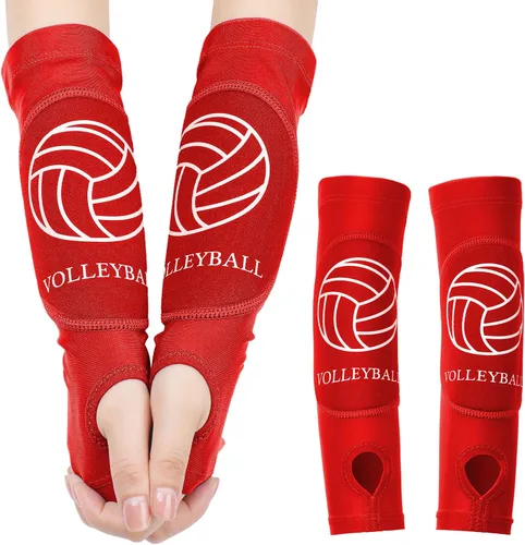 Vista 15 de Shappy 2 piezas de mangas para brazos de voleibol, mangas para antebrazos, almohadillas para brazos de voleibol para niños, niñas, adolescentes