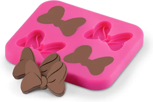 Vista 5 de Disney Minnie Mouse Mini máquina para hacer cupcakes con forros de Select Brands - Electrodoméstico para horneado conveniente - Pequeño aparato