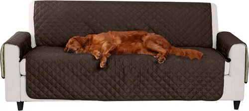 Vista 17 de Furhaven - Funda para muebles de sala de estar para perros y gatos, protector reversible de dos tonos, resistente al agua, lavable, color gris