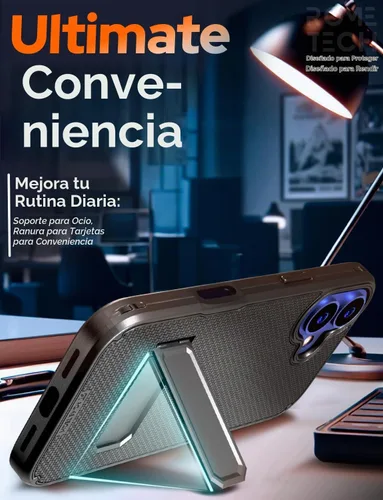 Vista 6 de Funda diseñada para iPhone 16 con funda de clip para cinturón