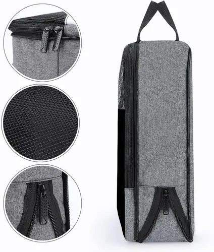 Vista 5 de Bolsa de zapatos de viaje para enfermeras, bolsa de almacenamiento portátil, organizador de zapatos con asa, uso diario para hombres y mujeres