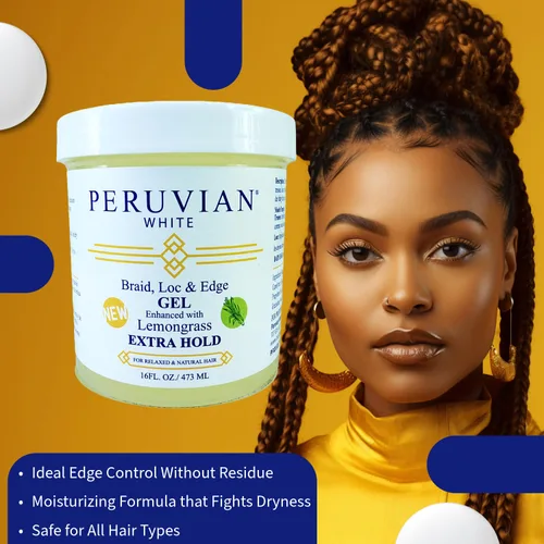 Vista 8 de Trenzas N Lox Braid, Loc & Edge Trenzado Gel Extra Hold para cabello relajado y natural, 2 libras (hierba de limón)