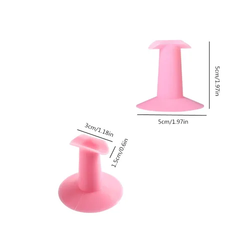 Vista 2 de Soporte de plástico para dedos, soporte profesional para arte de uñas, para salón de pintura, soporte práctico de accesorios de diseño