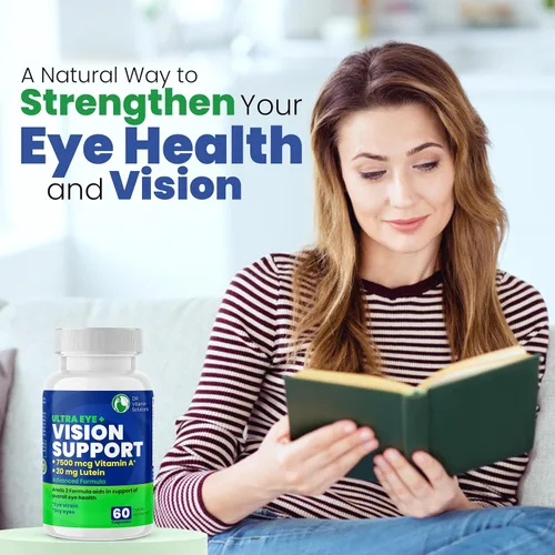 Vista 5 de AREDS 2 Vitaminas oculares con luteína y zeaxantina para la salud macular, suplemento de salud de visión de arándano, 20 mg de luteína, zinc