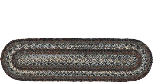 Vista 6 de Colección trenzada prémium Night Shadow Estilo primitivo, rústico, campestre Yute/algodón 30 días sin riesgo Alfombra