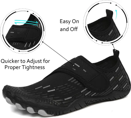 Vista 4 de Zapatos de Agua para Hombres y Mujeres de Secado Rápido Descalzos para Natación Playa Piscina Zapatos Acuáticos Calcetines de Yoga Acuáticos