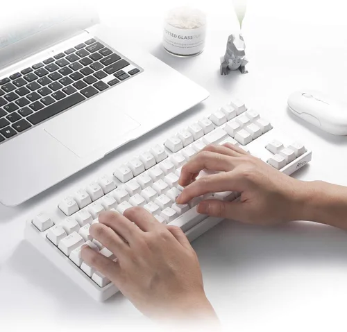 Vista 8 de RK ROYAL KLUDGE RK87 Sink87G RGB 80 Teclado mecánico inalámbrico 24G Tenkeyless Teclado mecánico con software programable 87 teclas interruptores