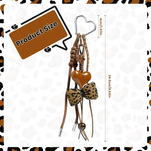 Vista 2 de Cute Keychain Charms For Women,Retro Backpack Bag Charms Ornaments,Beautiful Lucky Keychain Ornaments Decoration