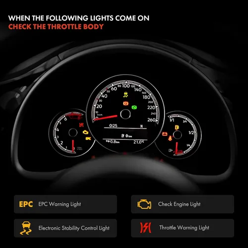 Vista 6 de A-Premium Cuerpo electrónico del acelerador con sensor TPS compatible con Mazda 2 2011 2012 2013 2014 2015 L4 1.5L, repuesto # ZJ3813640