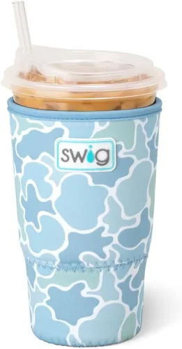 Vista 9 de Swig Life Coolie para taza helada mediana de 22 onzas, funda aislante estándar de 22 onzas con asa, aislamiento de neopreno mantiene las bebidas