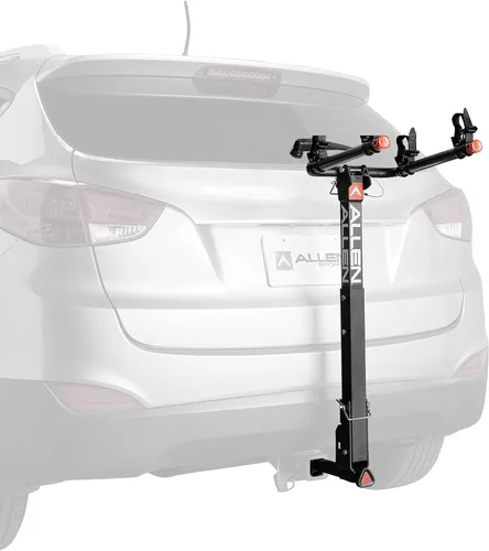 Vista 10 de Allen Sports Deluxe - Soporte de enganche para 2 bicicletas, modelo ZN520, color negro