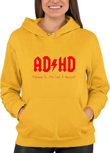 Vista 33 de Go All Out Sudadera con capucha para hombre y mujer con texto en inglés "Highway To Hey Look A Squirrel