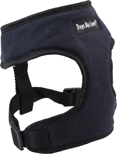 Vista 3 de Dogs My Love Arnés de chaleco suave para perros y cachorros, 6 tamaños azul (XS (cuello máx.: 9 pulgadas; contorno del pecho: 10 a 15 pulgadas)