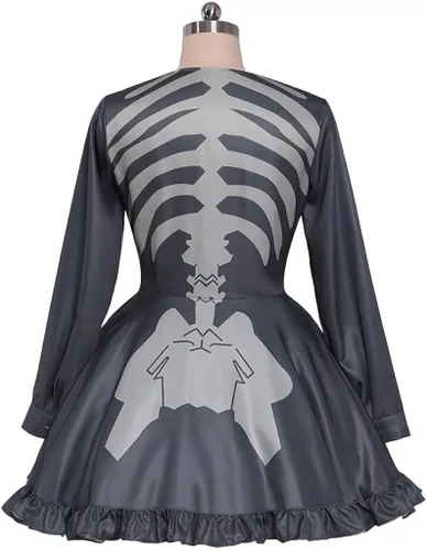 Vista 6 de Danganronpa Otro Episodio Ultra Desesperación Monaca Towa Cosplay Traje de las mujeres Vestido de fiesta de Halloween Traje hecho a medida