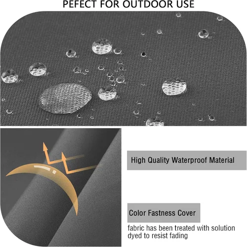 Vista 5 de idee-home Cojines impermeables para asiento de exteriores, para muebles de patio, cojines de repuesto para asiento profundo Hampton Bay