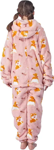 Vista 3 de Pijama suave con capucha, disfraz de Halloween, regalos para niñas
