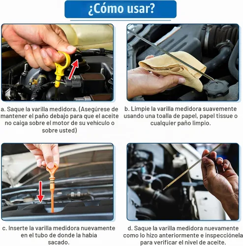 Vista 6 de uxcell Barra de medición de nivel de aceite del motor para Suzuki Grand