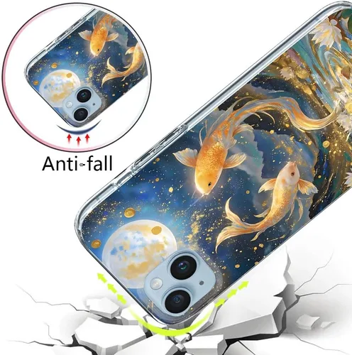Vista 4 de Funda compatible con Huawei Nova 2s, transparente con patrón delgado, protector suave, diseño de cubierta de teléfono a prueba de golpes, diseño