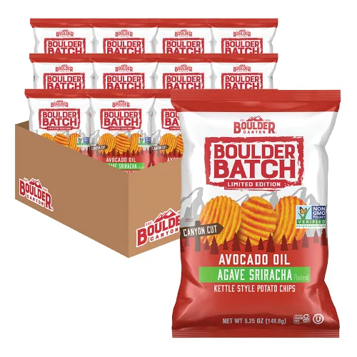 Vista 23 de Boulder Canyon Papas fritas - Hickory BBQ (1.5 oz/Caja de 55)