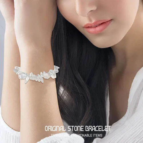 Vista 13 de Natural Gemstone Bracelets, Natural Crystal Chip Bead Bracelet, Natural Gemstone Chakra Crystal Healing Stretch Bracelets, Jewelry Accessories