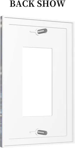 Vista 693 de Placa de Interruptor de Luz Azul de 1 Gang, Placa de Pared Decorativa de Palanca Individual, Cubierta de Placa de Pared de Palanca, Placa Frontal