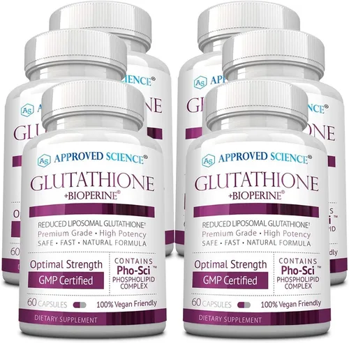 Vista 8 de Approved Science® Glutatión - Glutatión 500 mg - Complejo de fosfolípidos, vitamina C, bioperina - Antioxidante superior para ayudar a neutralizar