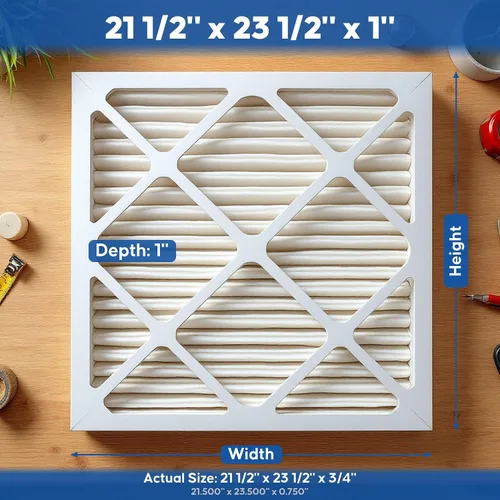 Vista 3 de Aerostar Multi - Filtro de aire de 1 pulgada para aire acondicionado y horno, Blanco
