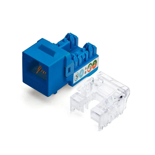 Vista 9 de TRUE CABLE Conector Keystone Cat5e, sin blindaje (UTP), perforado de 90 grados, PoE++ (4PPoE) 100W, certificación UL, verificado ETL, certificado