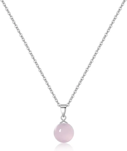Vista 17 de Collar de jade natural para mujer, de plata de ley, ajustable, hecho a mano, con dije de jade verde, collar de cristal curativo, regalo de buena