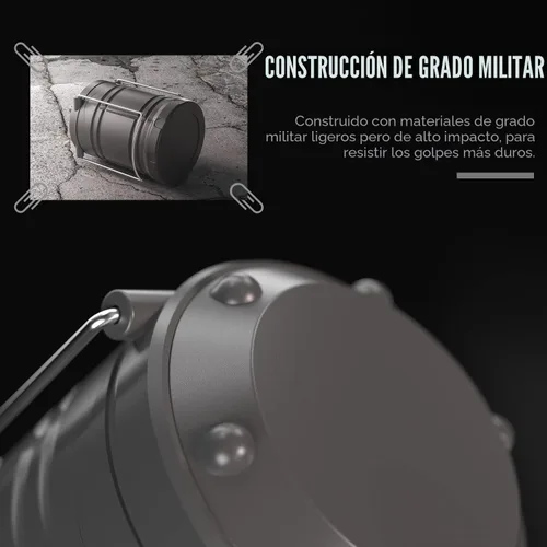 Vista 6 de Lichamp Linterna LED para campamento, paquete de 4 linternas alimentadas por batería para cortes de energía, luz colgante plegable portátil esencial
