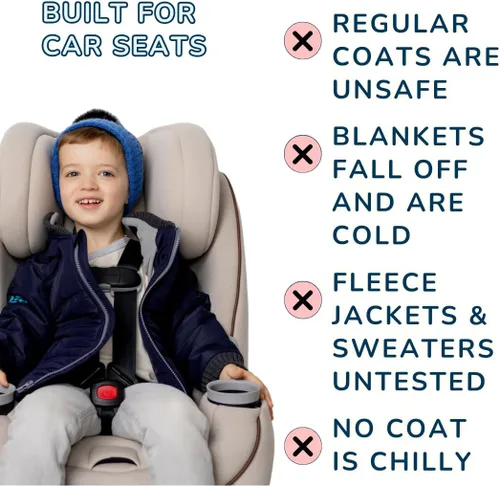 Vista 15 de Buckle Me Baby Coats Abrigo de asiento de coche de Toast
