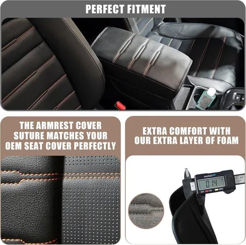 Vista 4 de Muslogy - Funda para reposabrazos para Honda CR-V 2023-2026, grosor regular