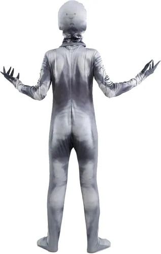 Vista 3 de Disfraz de rastrillo para niños, disfraz de Halloween, traje aterrador, fiesta, cosplay, niños y niñas de 4 a 14 años