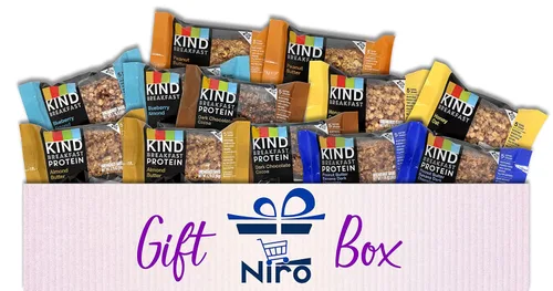 Vista 3 de Niro Surtido Kind Breakfast Protein Bar & Kind Breakfast Bars Paquete variado de aperitivos 6 sabores – 12 paquetes – 2 barras en cada paquete