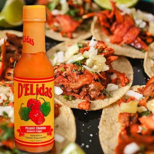 Vista 6 de D'ELidas Salsa picante habanero, salsa picante de pimienta habanero natural, salsa chombo picante #1 en Panamá, sin OMG, salsa habanero apta