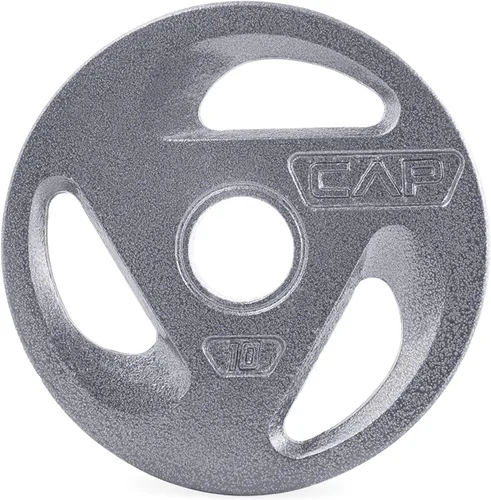 Vista 4 de Disco olímpico CAP Barbell, de 2 pulgadas y plateado
