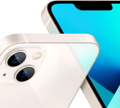 Vista 4 de Apple iPhone 13 Mini, 128 GB, blanco estrella - AT&T (reacondicionado)