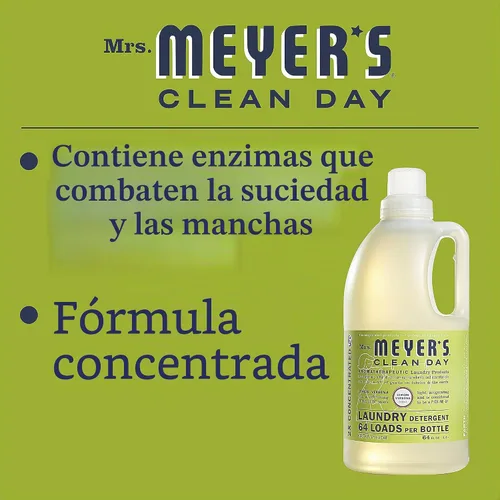 Vista 4 de Detergente concentrado para ropa Clean Day de Mrs. Meyer's, 64 cargas, de romero, 14631, 1, 1